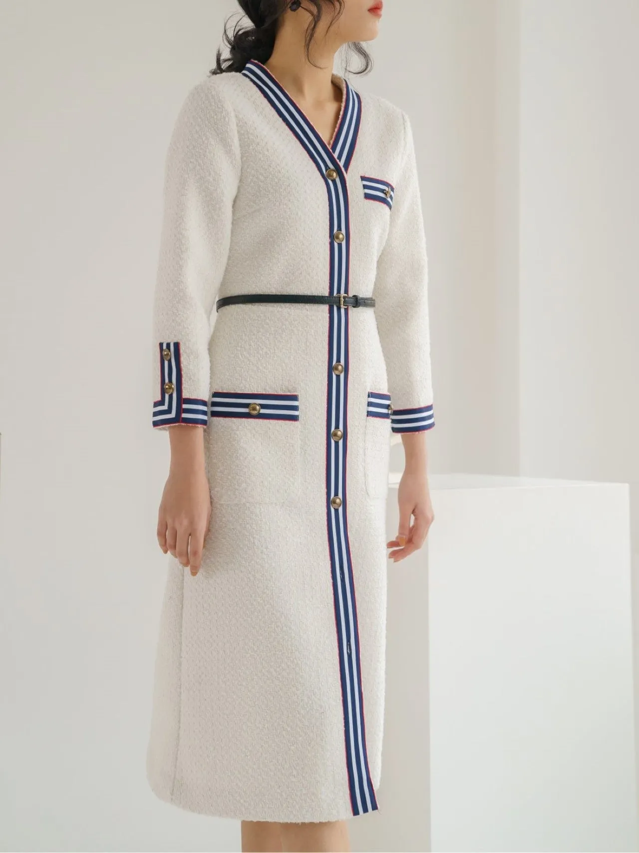 TWEED SAILOR DRESS