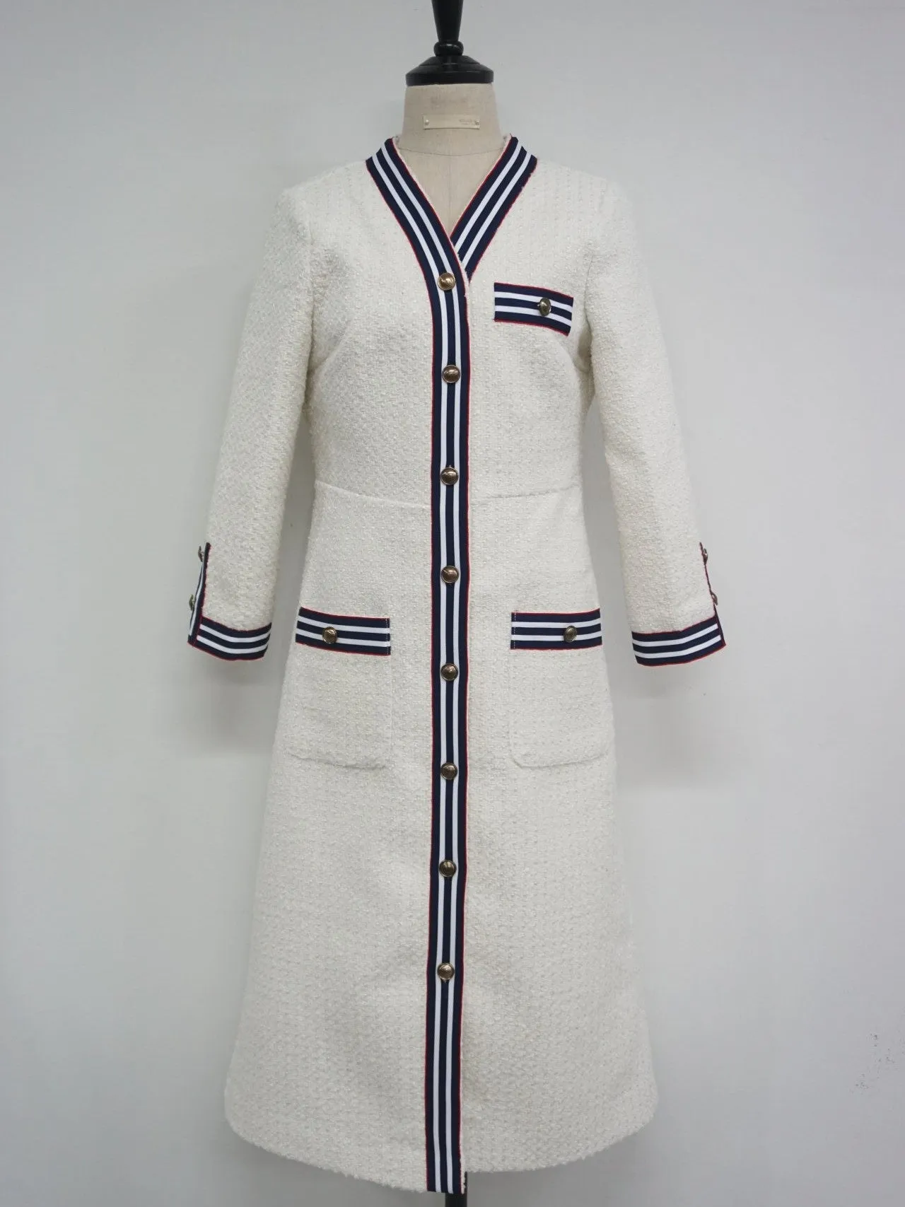 TWEED SAILOR DRESS