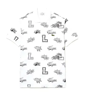 Unisex Holiday Custom Print Polo White