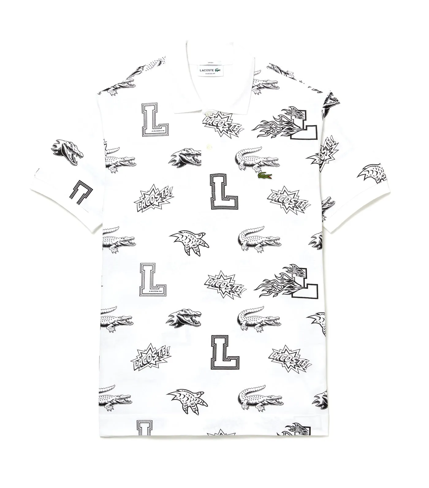 Unisex Holiday Custom Print Polo White