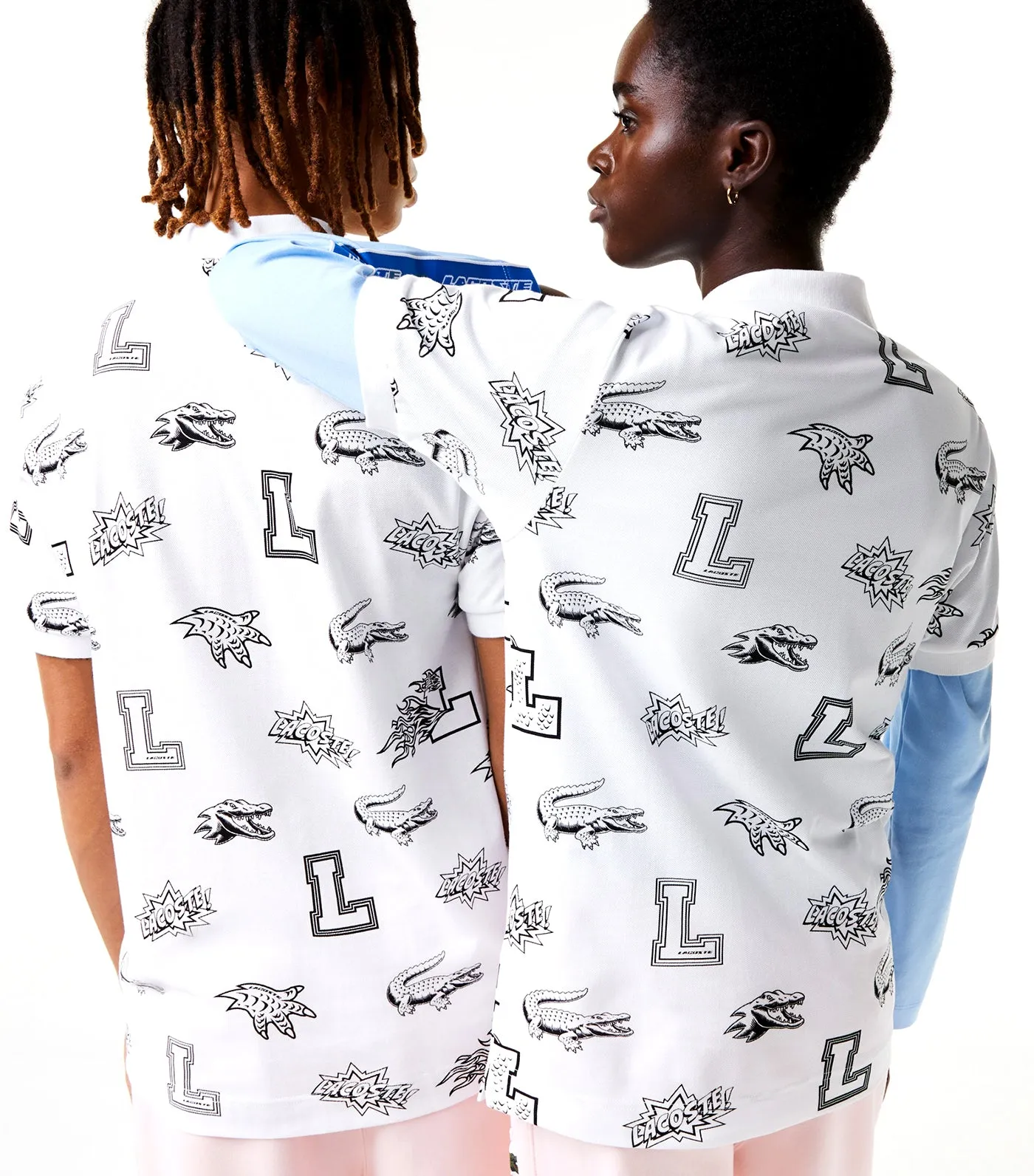 Unisex Holiday Custom Print Polo White