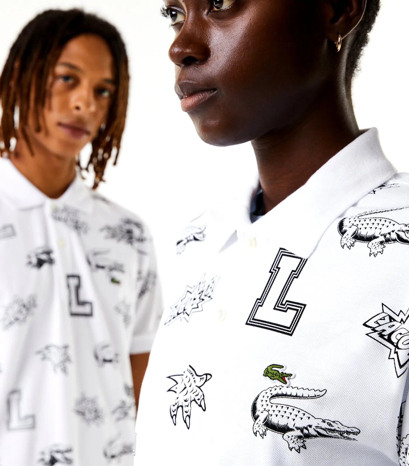 Unisex Holiday Custom Print Polo White