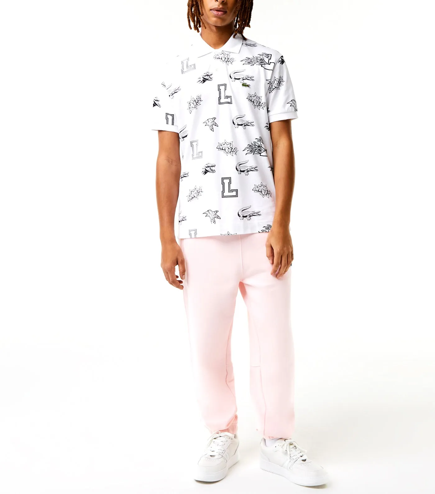 Unisex Holiday Custom Print Polo White