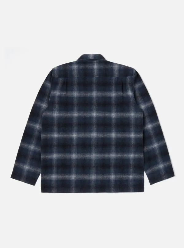 Universal Works Easy Over Jacket - Navy Check