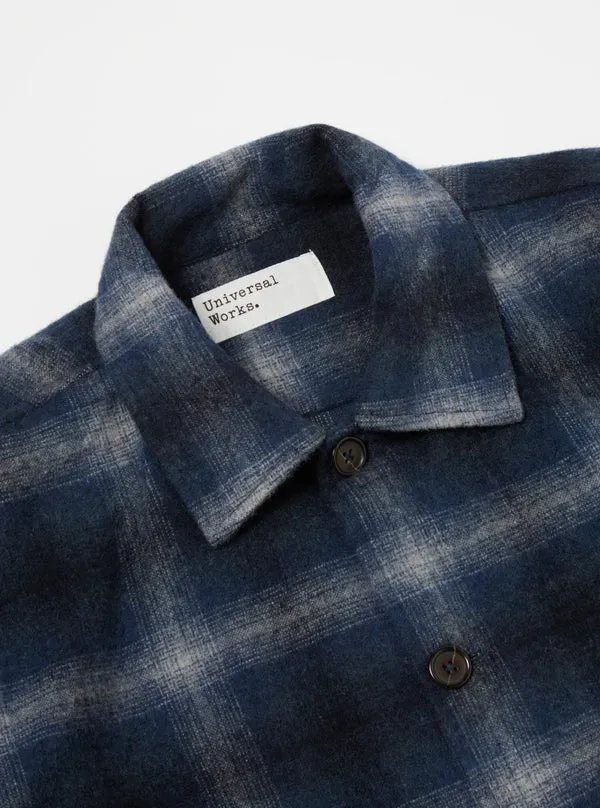 Universal Works Easy Over Jacket - Navy Check
