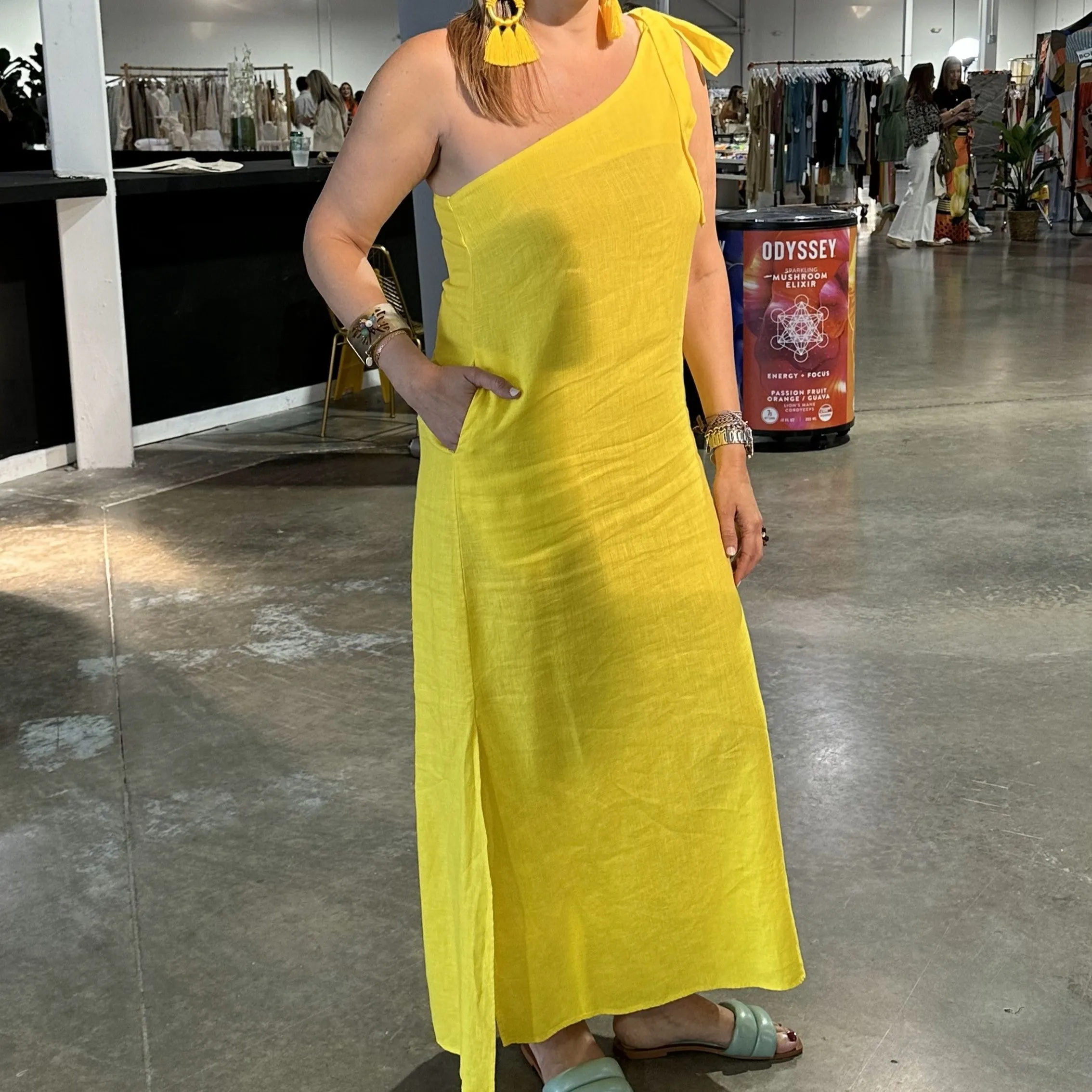 Venice one shoulder dress